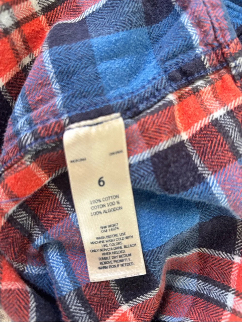 Vintage OshKosh B'gosh Kids Plaid Flannel Long Sleeve Shirt